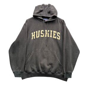 Champs Sports Huskies Pullover Hoodie Sweatshirt Men's Size M Gray Casual